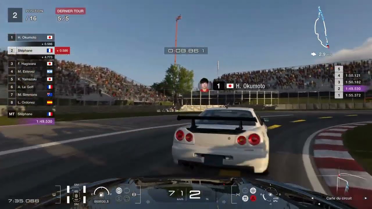Circuit Gilles-Villeneuve en GT-R Nismo + réglages