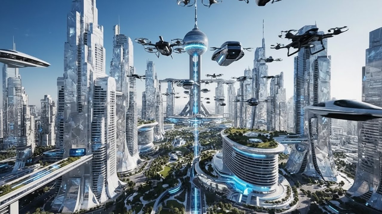 AI Futuristic Future World | Cinematic Sci-Fi City in 4K