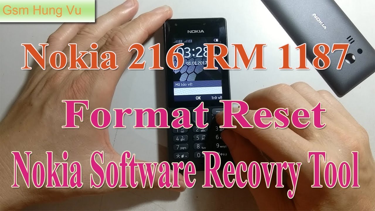 Nokia 216 Lock Code Factory Reset ok by Nokia Software Recovery Tool 8.125.