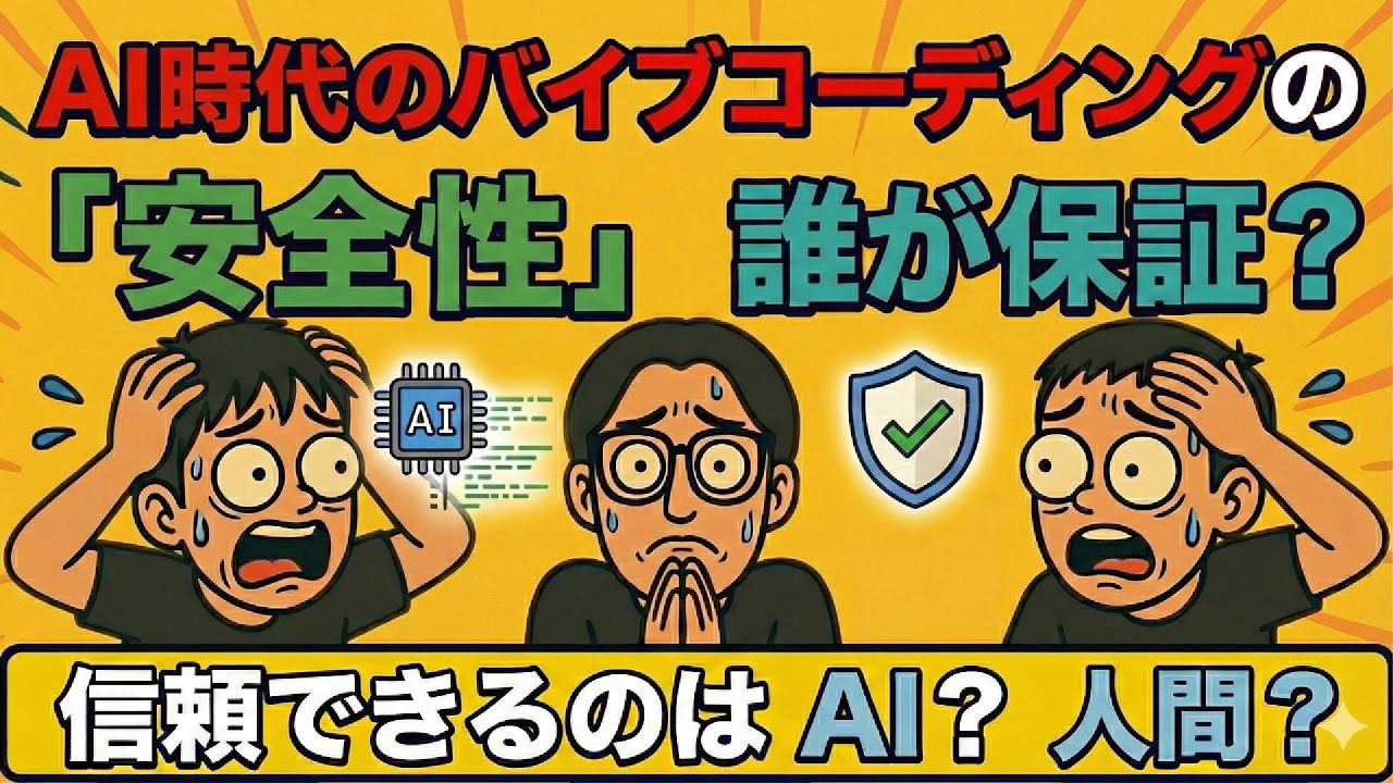 【知っておきたい】AI時代のバイブコーディングの「安全性」は誰が保証する？