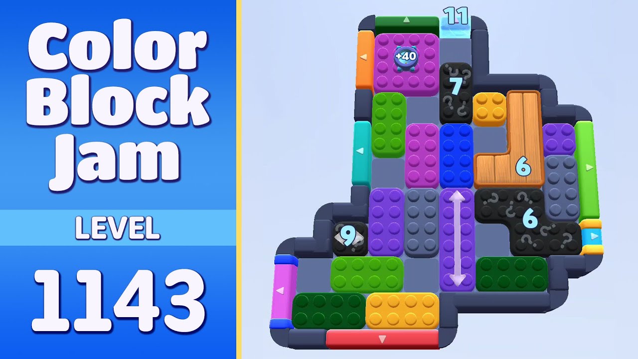Color Block Jam Level 1143 (1144) | Every Puzzle Solved! 🎯