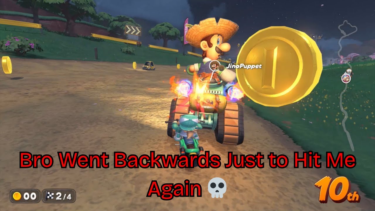 2 and a half minutes of getting Mario Karted in Mario Kart World
