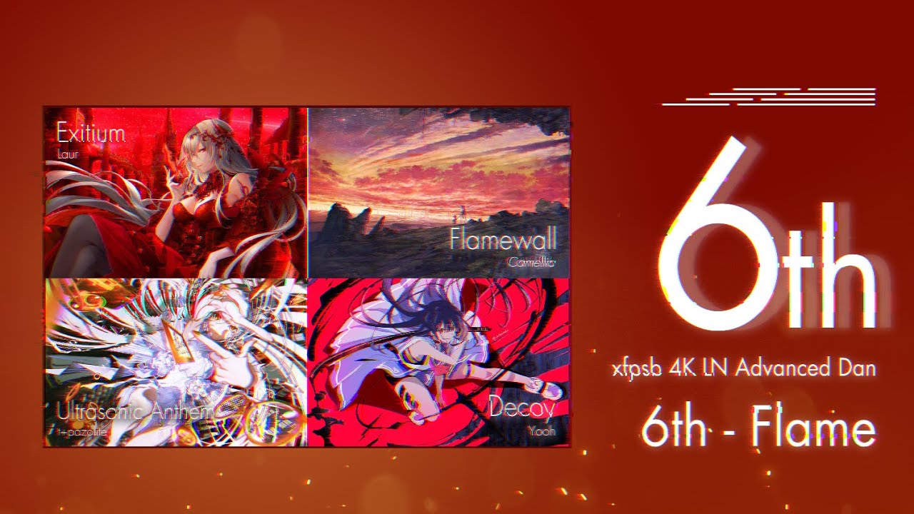 xfpsb Advanced 6th LN Dan - Flame Clear 901k 97.68% +V2