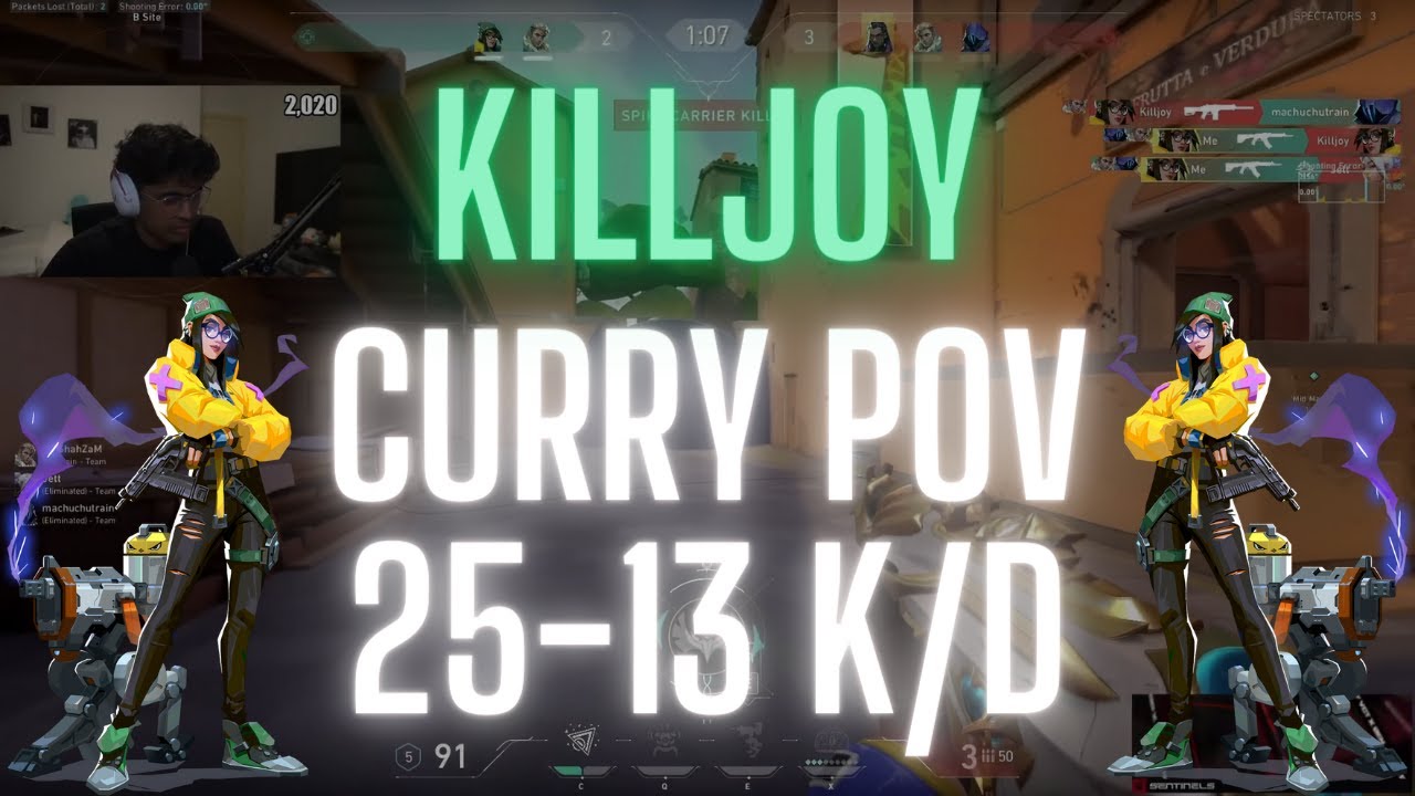 SEN curry POV Killjoy on Ascent 25-13 K/D (VALORANT Pro POV)