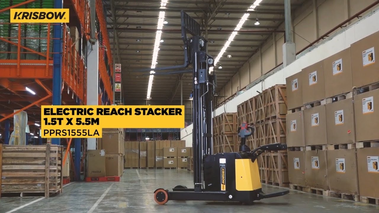 KRISBOW ELECTRIC REACH STACKER 1.5T X 5.5M PPRS1555LA