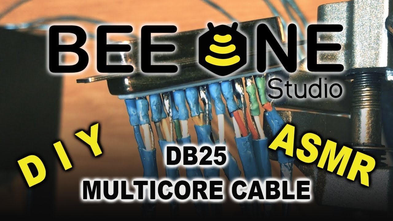 Bee One Studio - DIY How to Make a DB25 Multicore Cable - ASMR