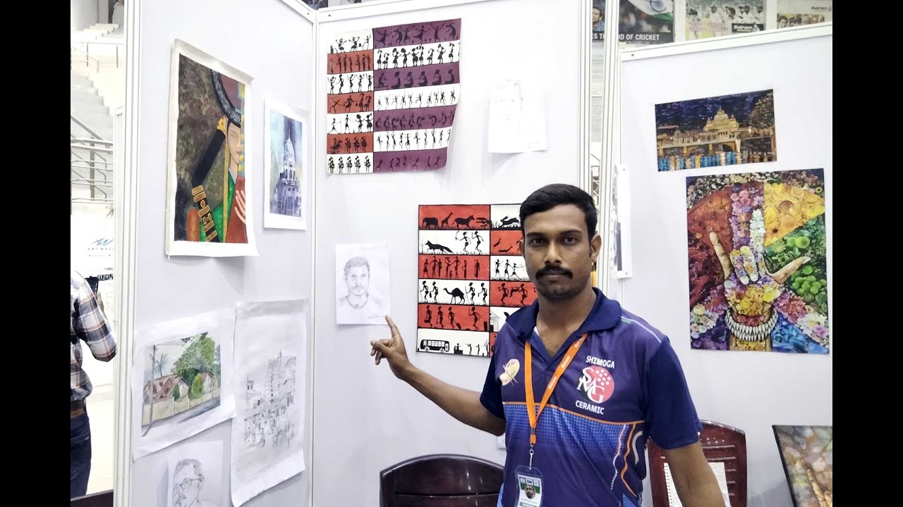 Shoaib Mahamood who is a deaf artist