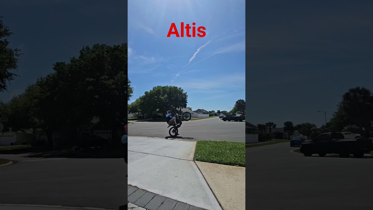 altis sigma first wheelies and endos