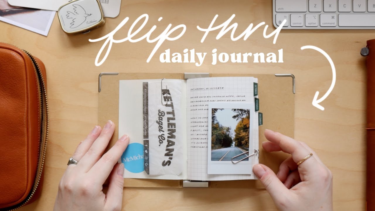 completed journal flip through ✸ oct - dec in my passport travelers notebook