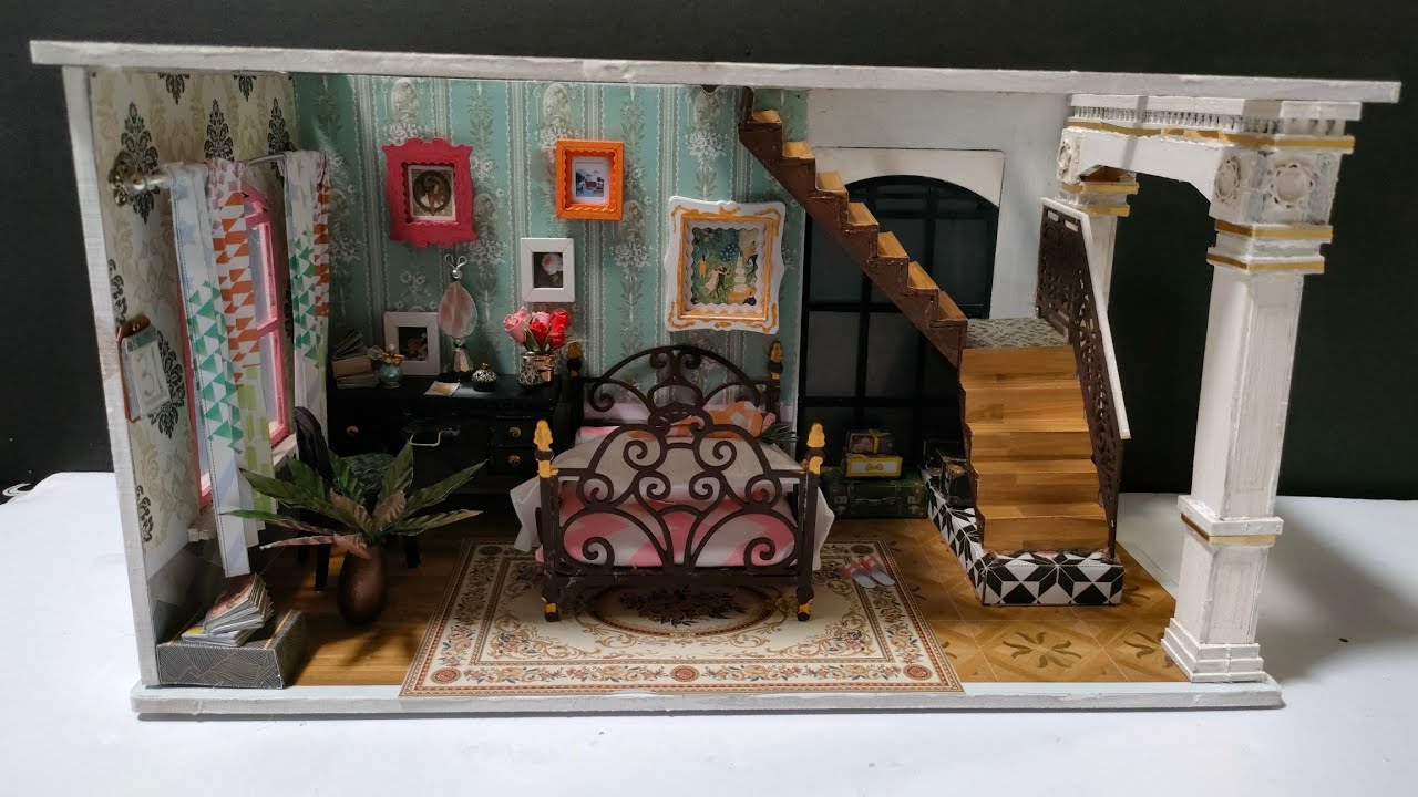 DIY Miniature dollhouse kit (Paris midnight Part 1)