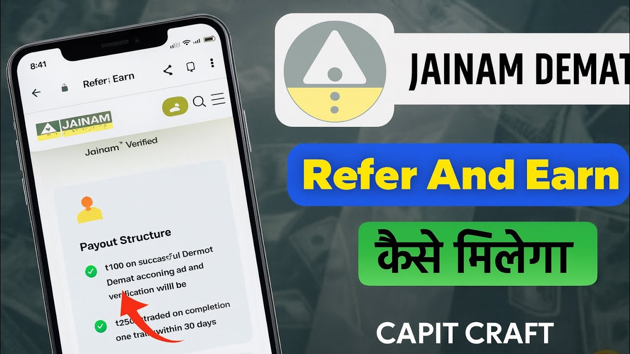 Jainam Demat Refer & Earn Full Details | How To Earn Money In Refer & Earn | Top 5 Real Earning Apps