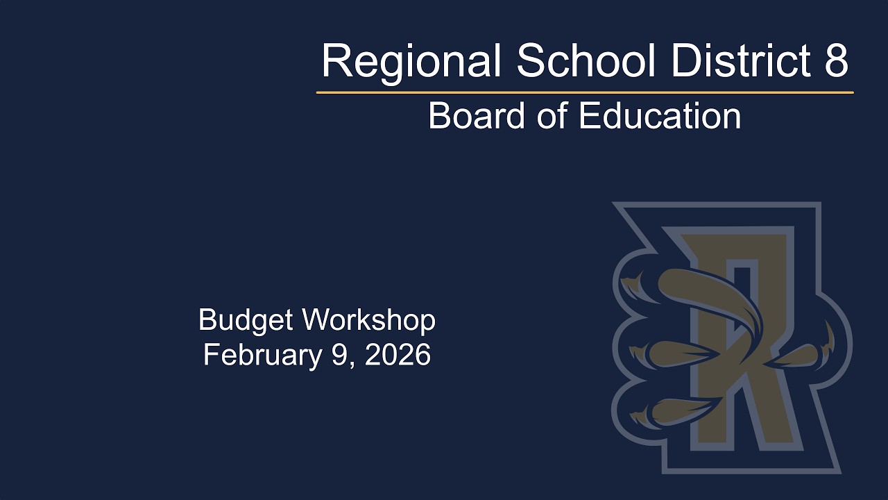 RHAM Board of Education Budget Workshop 2; February 9, 2026