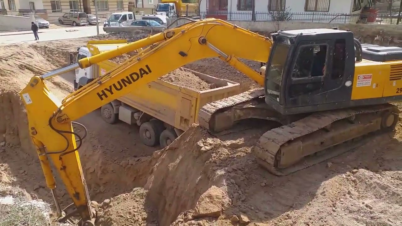 HYUNDAI 290 LC 7A EKSKAVATÖR KAMYON YÜKLEME