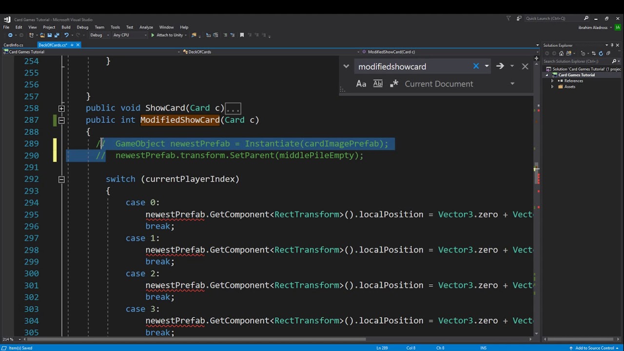 Card Game Tutorial Series (Video 20) Special Locations for Cards part 2