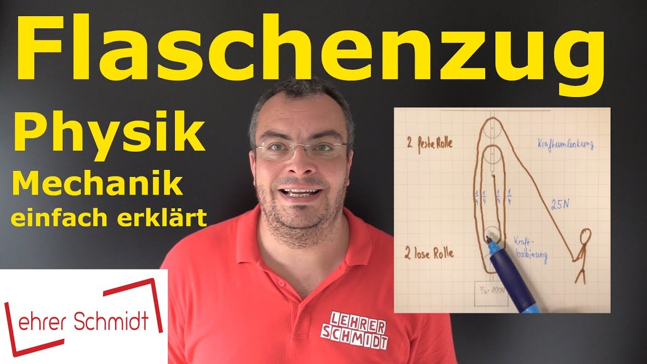 Flaschenzug - Physik einfach erklärt! | Lehrerschmidt