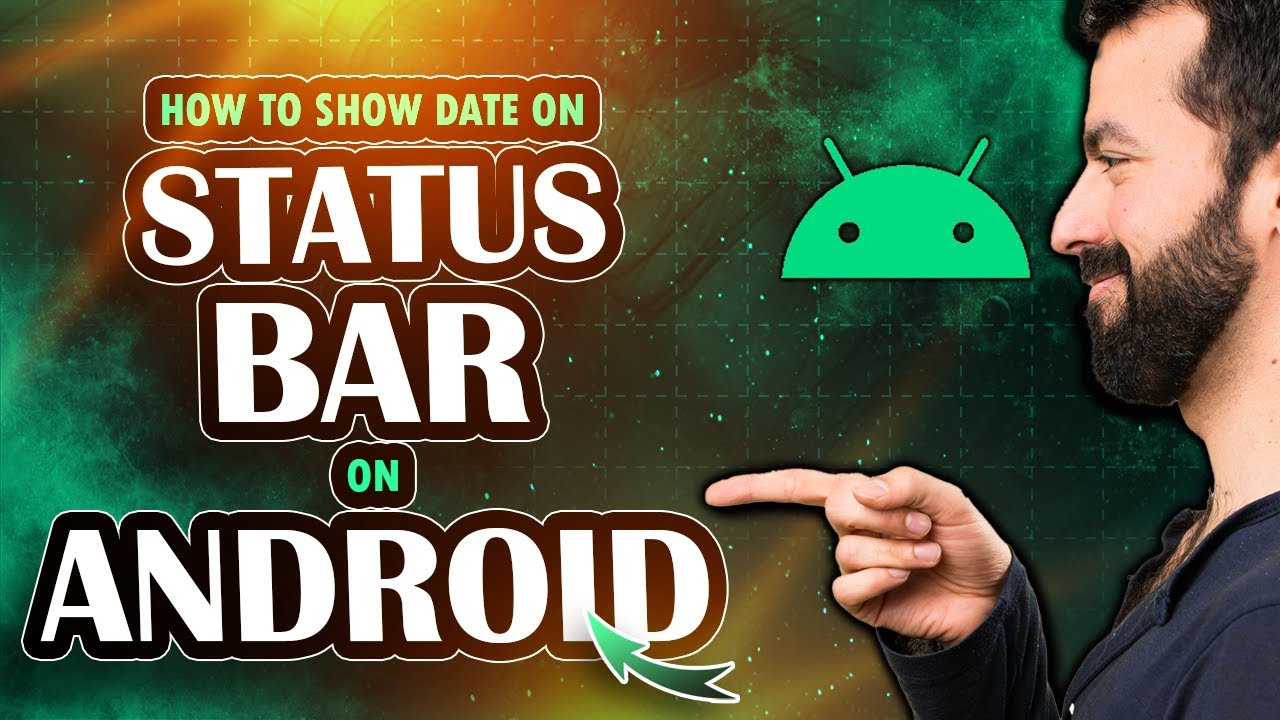 How to show date on status bar on Android (2025)