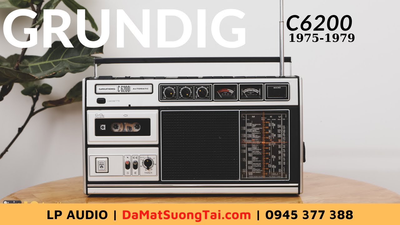 6 bộ lưu kênh RADIO CASSETET ĐỨC GRUNDIG C6200|| LP AUDIO