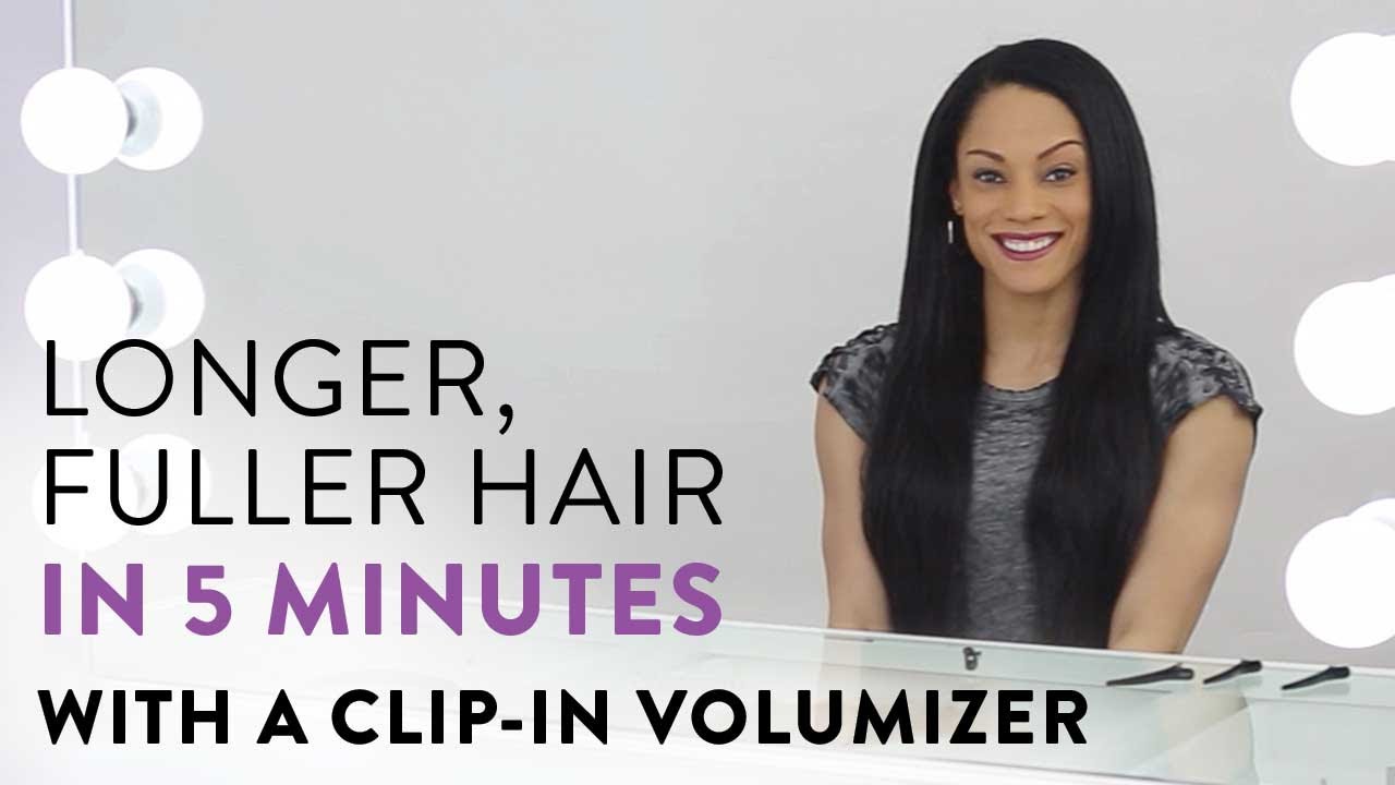 How to Get Longer Hair with a Clip-In Volumizer
