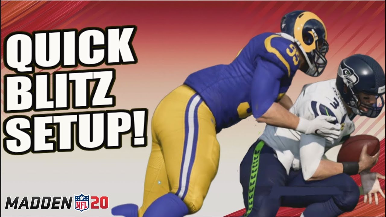 QUICK and EASY Blitz setup to get more sacks in Madden 20 | Mr. Smith