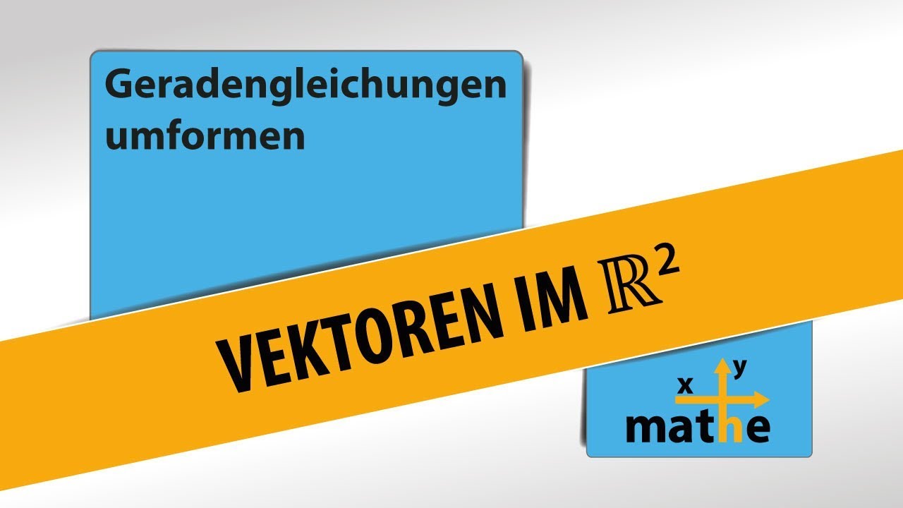 Geradengleichungen umformen