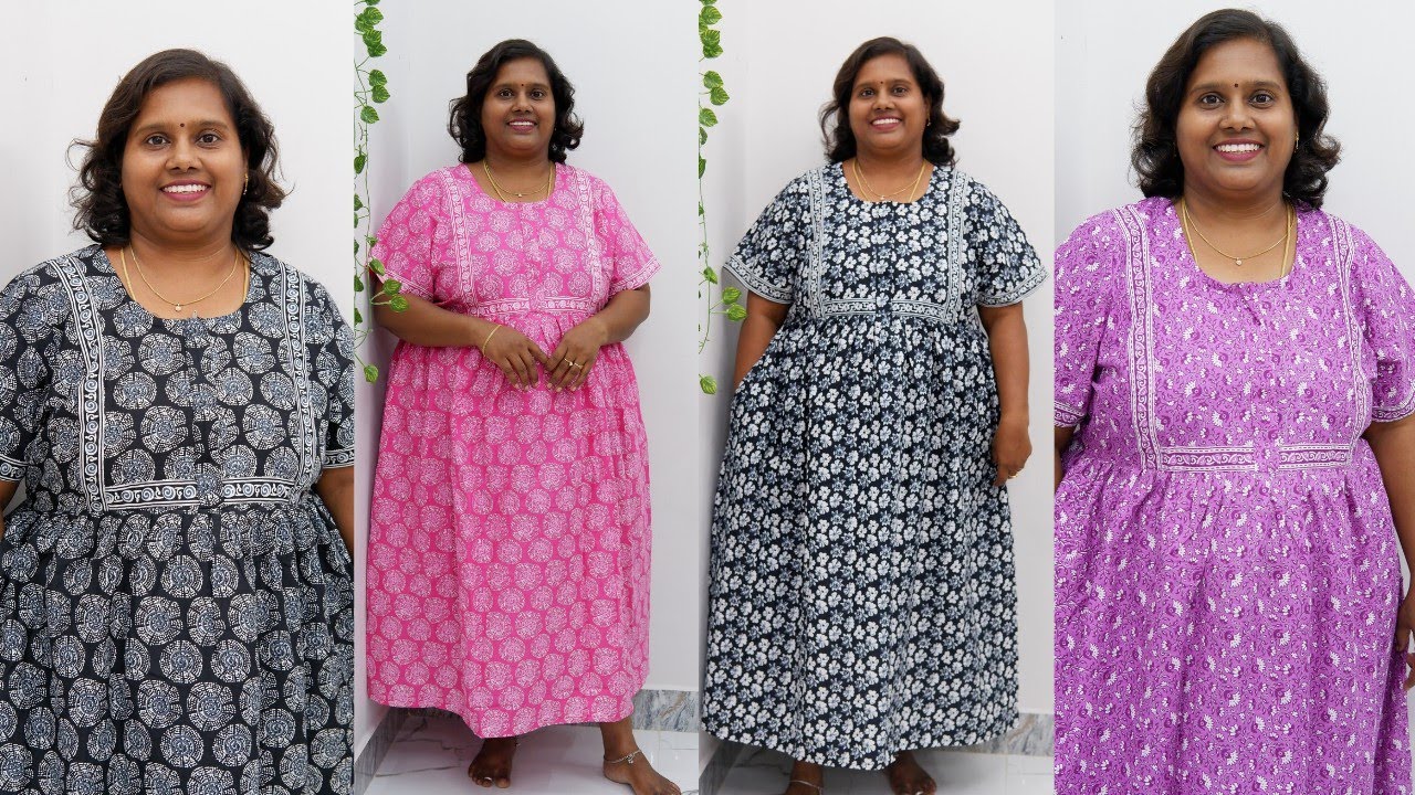 Trending Midi Frock Nighties #midifrock #nightdress #cottonclothing #jyothicottonnighties #vellore