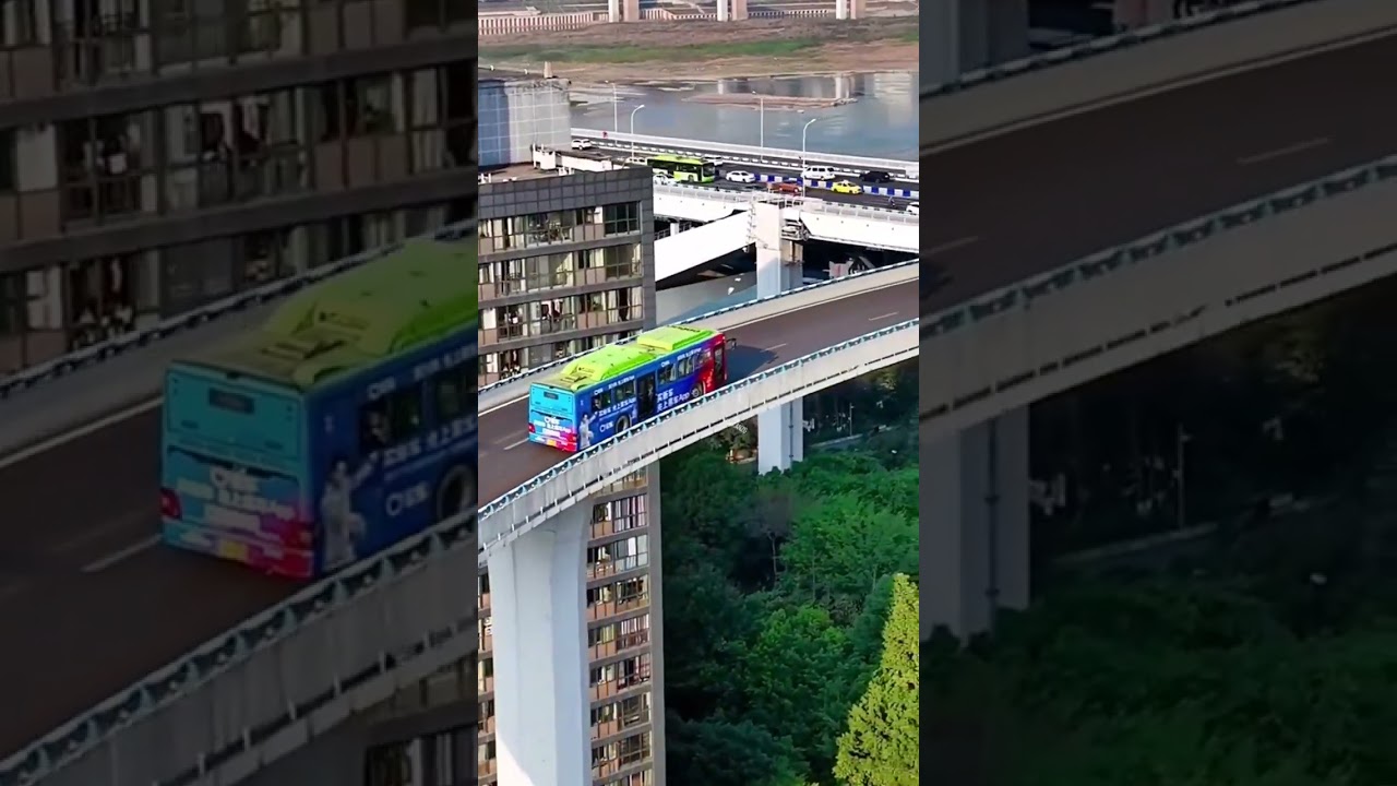 Manuver Bus Di Jalan Layang 