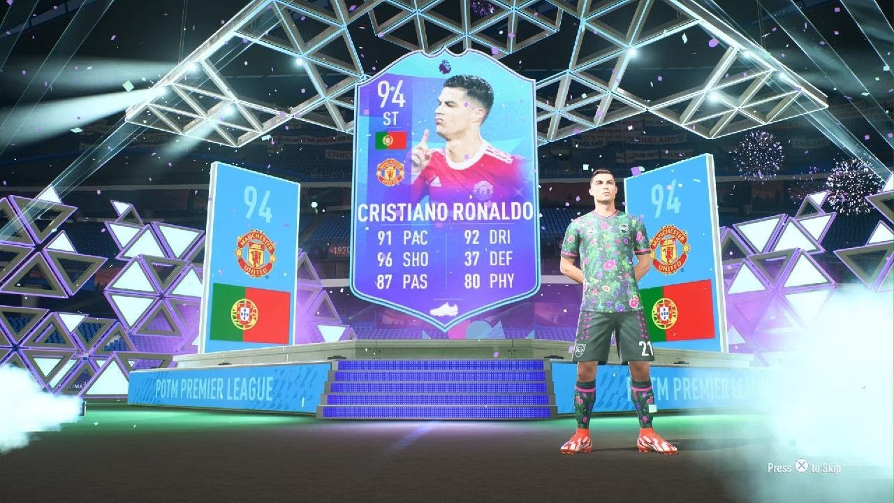 FIFA 22 COMPLETING POTM RONALDO!!!