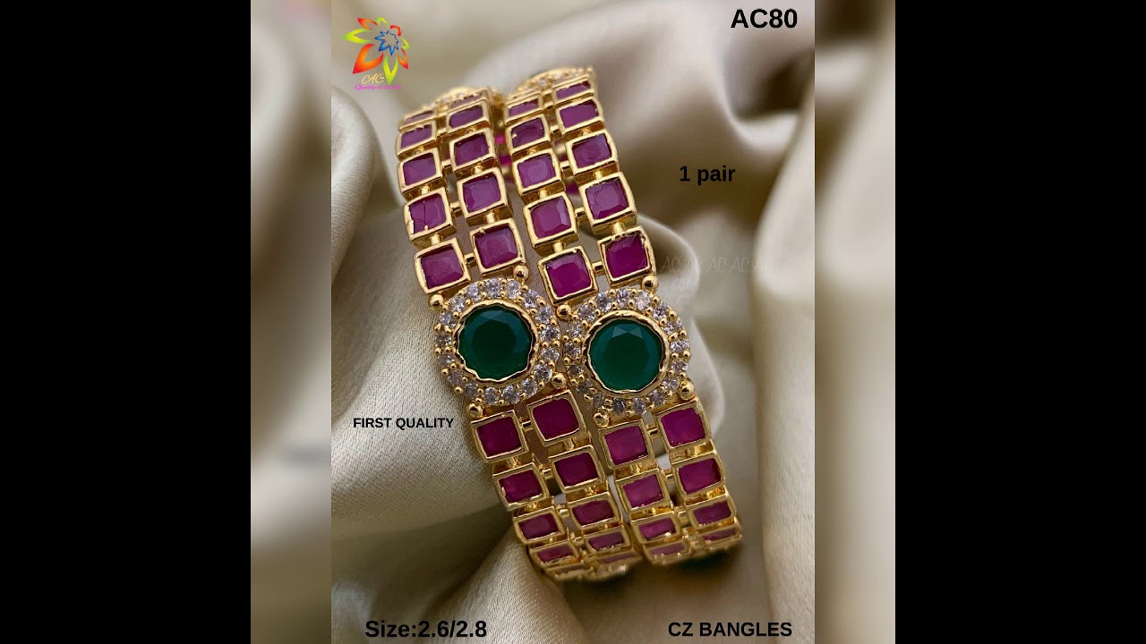 cz bangles one gram gold jewelry order on:8688938917