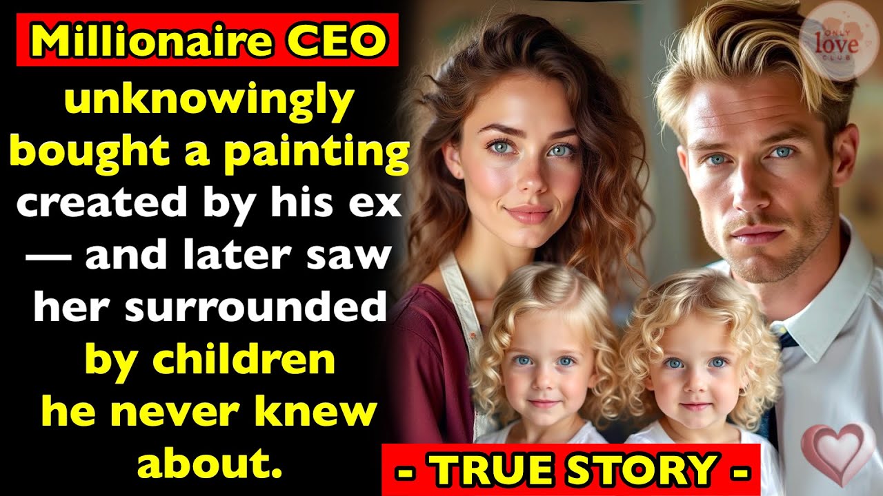 Millionaire CEO bought a painting by his ex without knowing it — but later he saw her with children…
