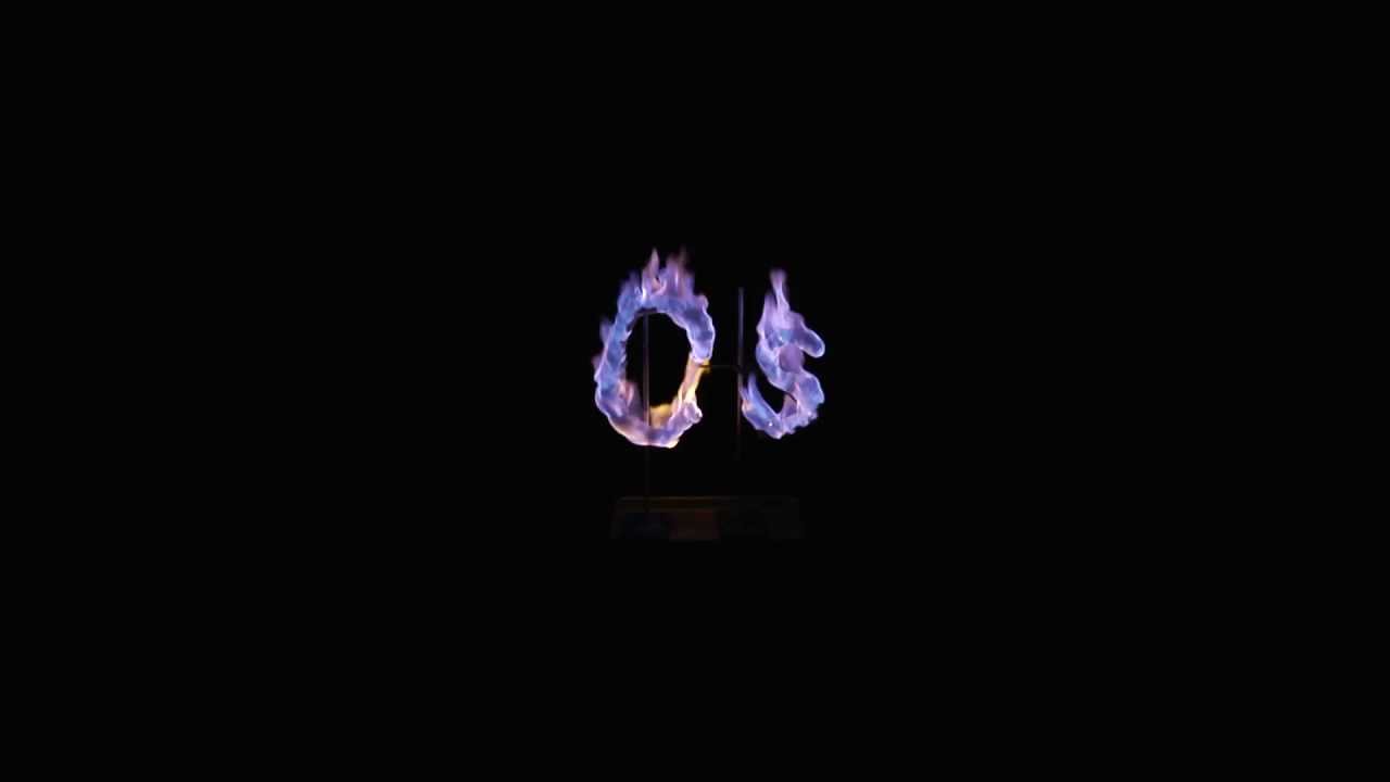 Caesium flame test