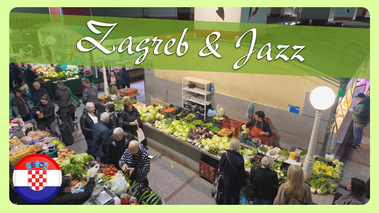 Zagreb & Jazz 🎷 Dolac Market Walk 🍎 Autumn 2024 🍁 Croatia