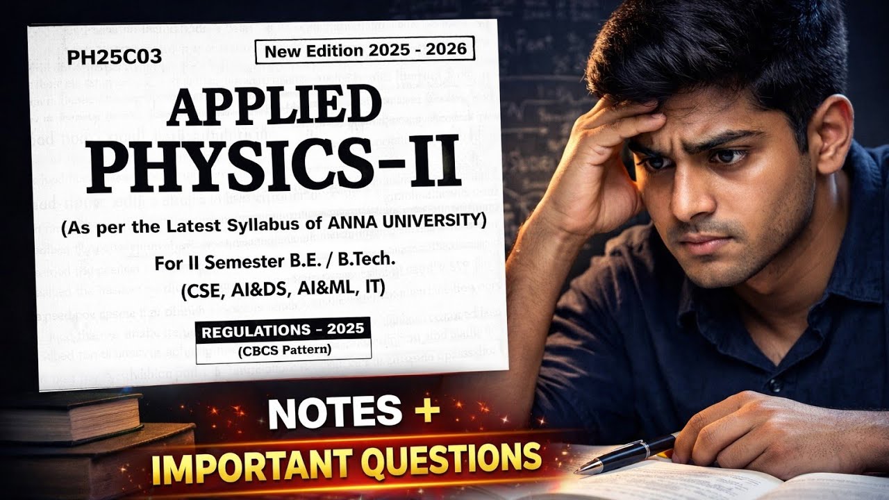 PH25C03 Applied Physics2 Notes with Important Questions | Engineering 2nd Semester | Engineeringking