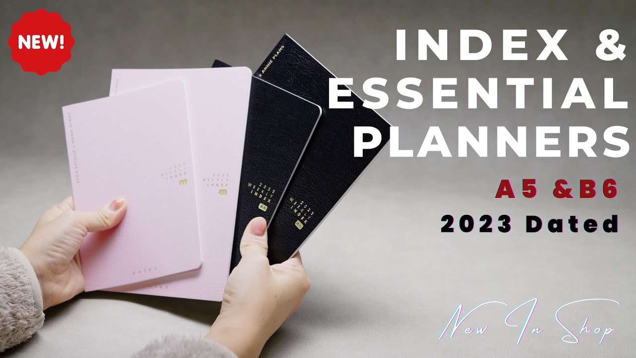 The ALL NEW Essential & Index Planners 2023 Dated - Tomoe River Paper