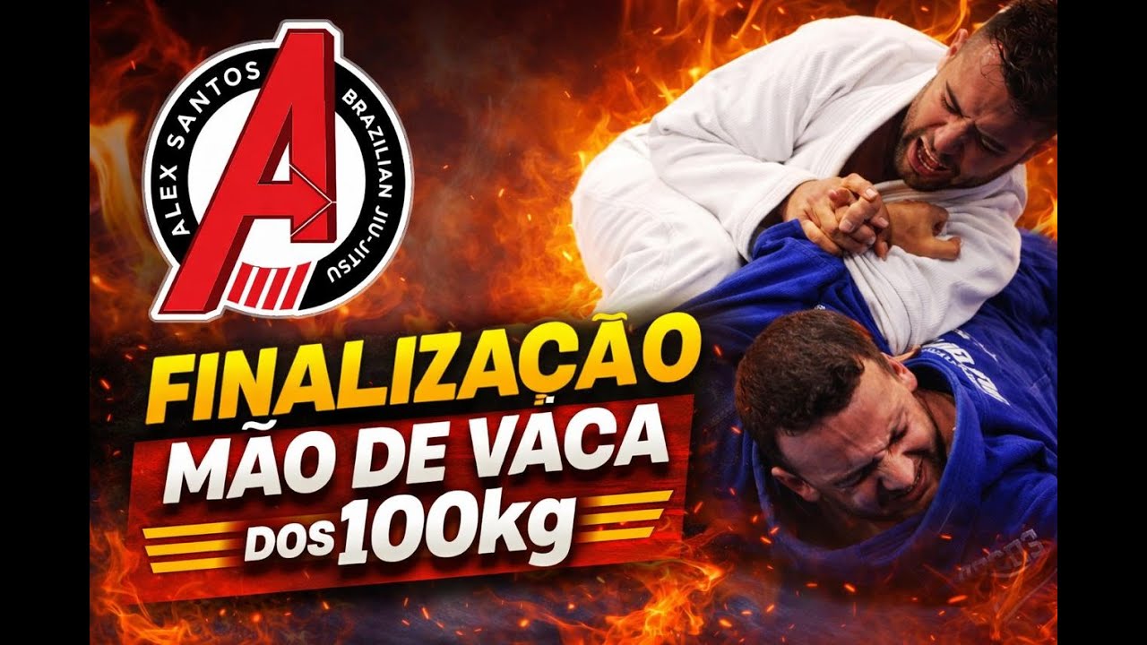 Mão de vaca partindo da posição dos 100kg, trave seu oponente fazendo-o bater rápido.