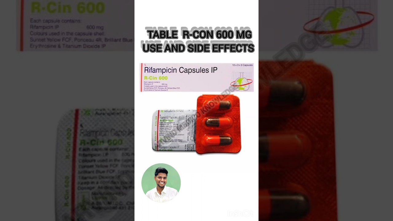 R-CIN 600MG USE AND SIDE EFFECTS #trendingreels #medicine #docter