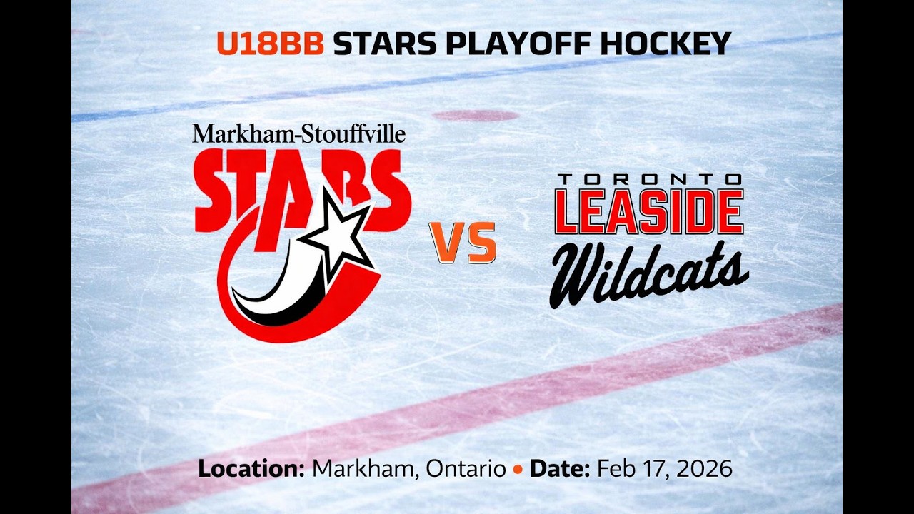Part 1 - Markham Stouffville Stars U18BB vs Leaside Wildcats - OWHA Central Playoff Game 1 - O zone