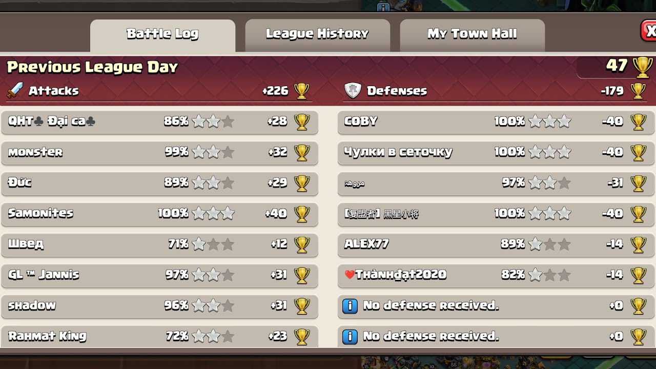 Legend League Attacks 〜started 3/3/2025 2 P.M. UTC+9 (Clash of Clans)〜