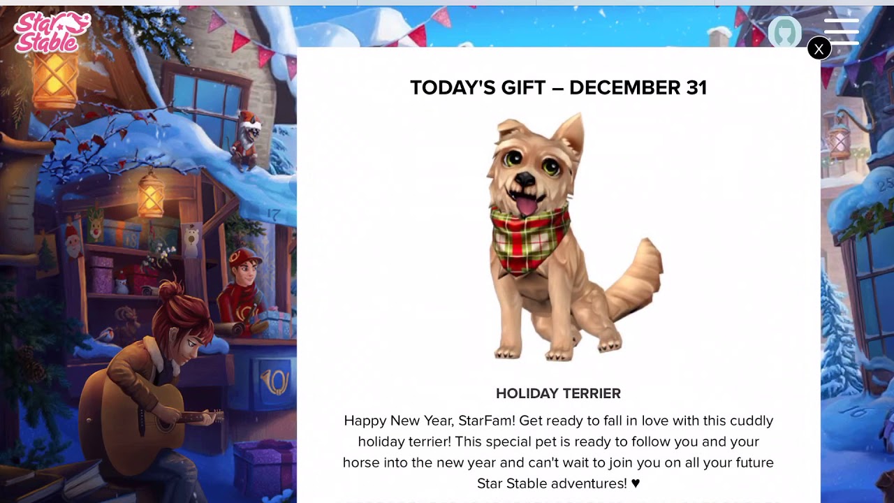 Number 31 of the sso holiday calendar! Code and were to find it!