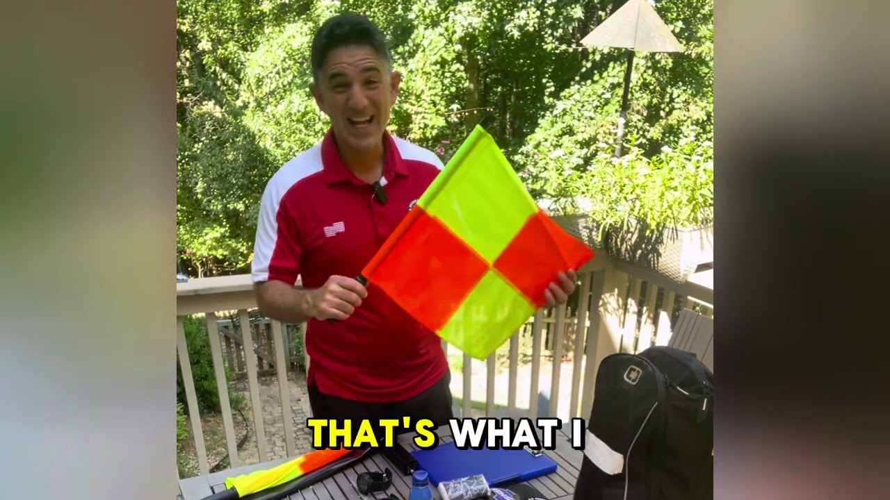 What’s in my ref bag? Now you know! 😃 #soccer #football #referee