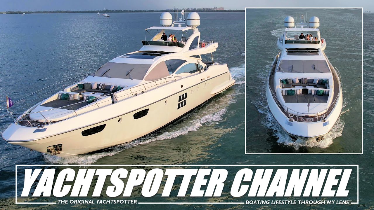 THE YACHTSPOTTER CHANNEL | AZIMUT 103 | MIAMI | HAULOVER INLET | MIAMI RIVER | KEY BISCAYNE | USA