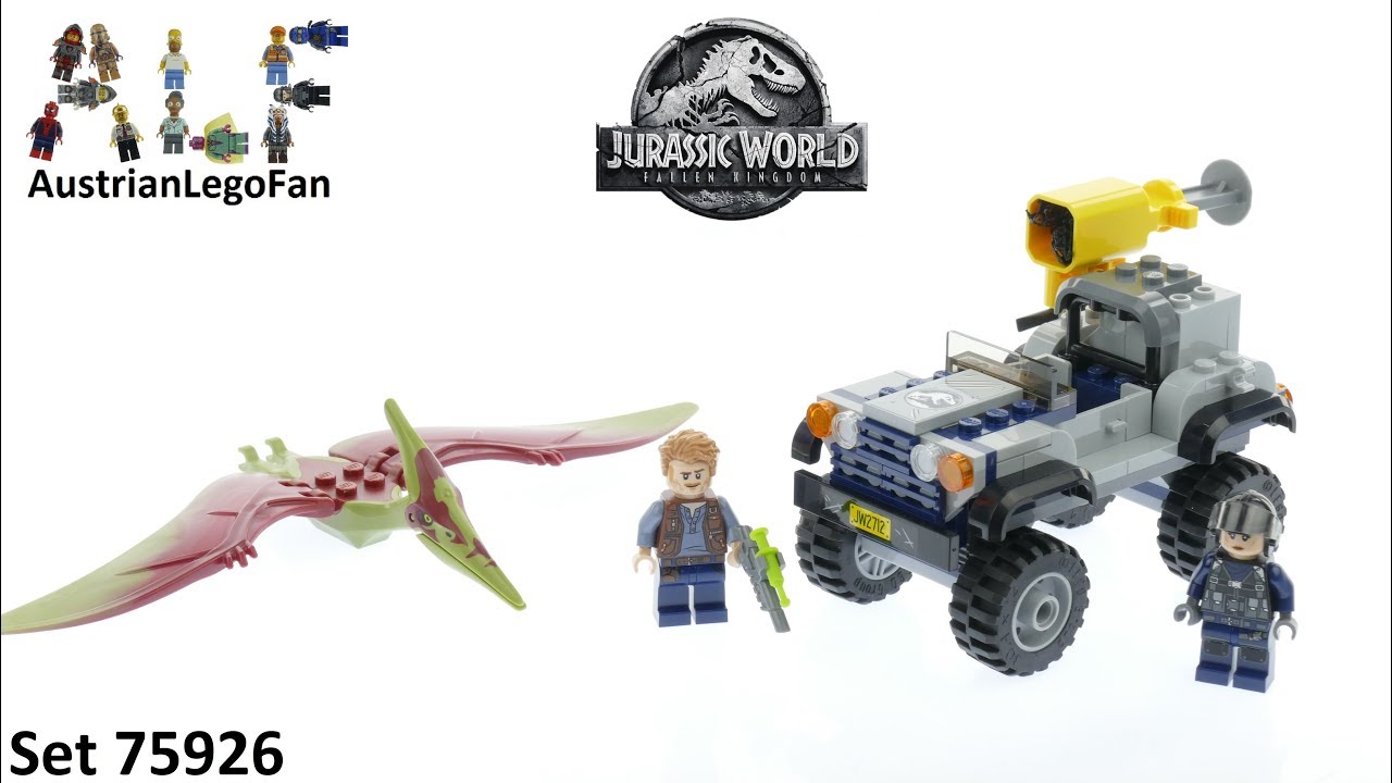 Lego Jurassic World 75926 Pteranodon Chase - Lego Speed Build Review