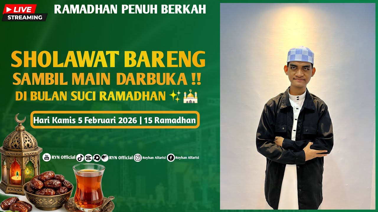 LIVE | SHOLAWAT BARENG !! SAMBIL MAIN DARBUKA DI BULAN RAMADH | 05 MARET 2026 || RYN Official