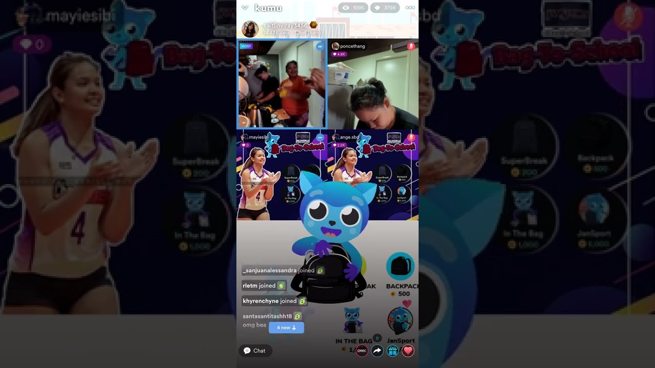 08/18/22 PART1 Kumu Cooking Show with Caitlin Viray, Bea De Leon, Thang, Isa, JanJan and Kiara💜💜