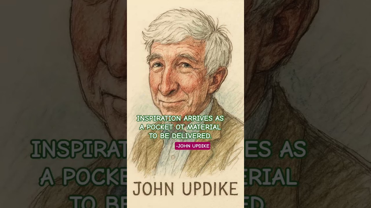 John Updike motivational thought.