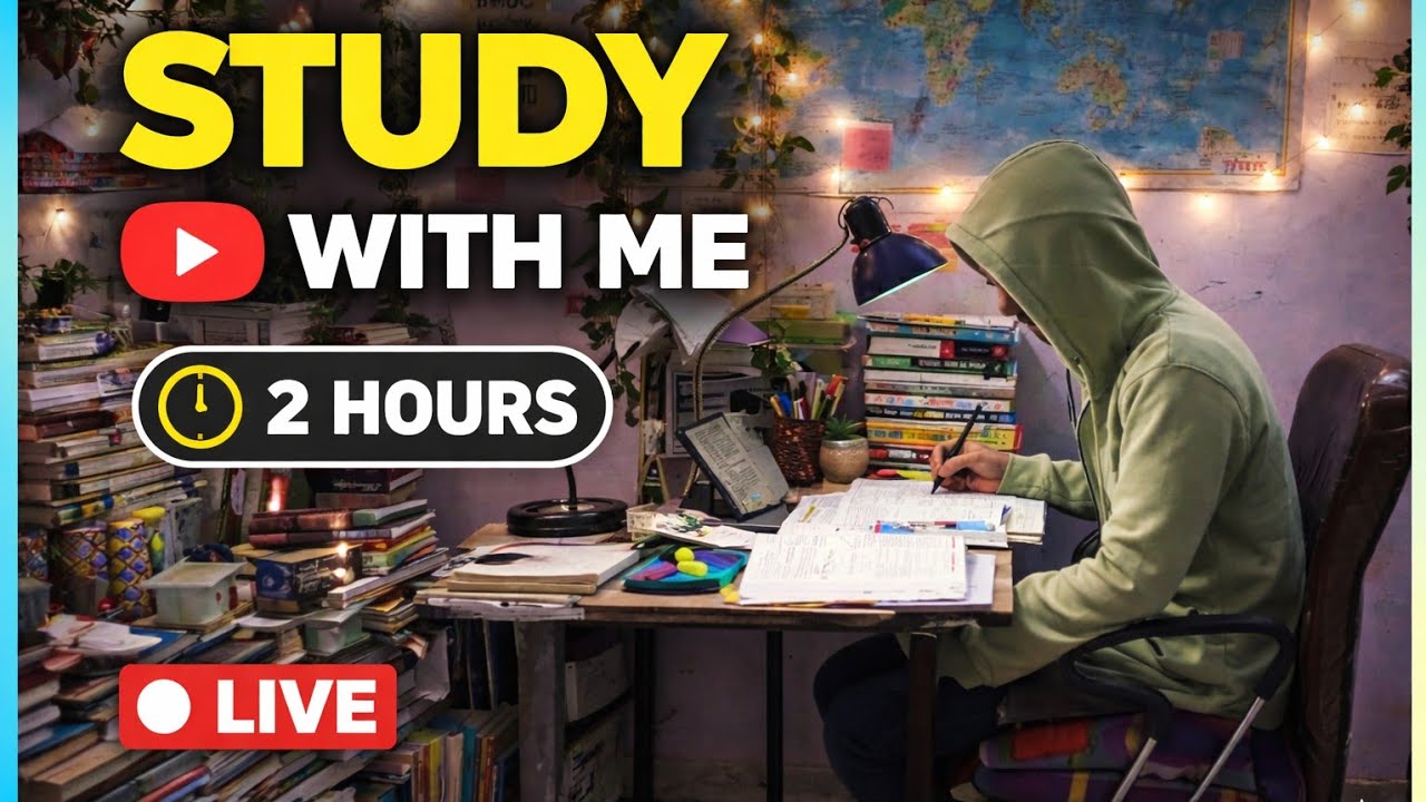 Study with me is live 258🔥📖📚 #jee #boardexams #12thboard #neet #cgl #ssc #upsc #live #livestudy