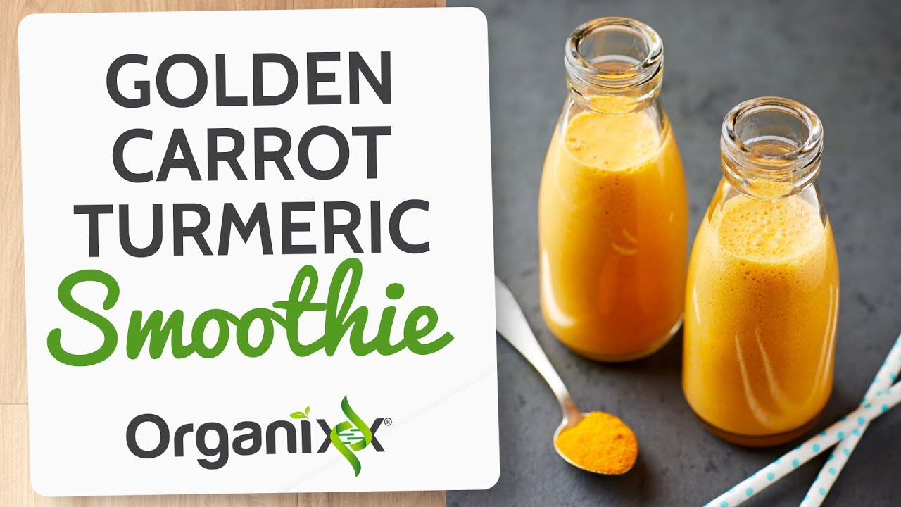 Golden Carrot Turmeric Smoothie Recipe with Liquid-Multi-Vita-Maxx! | Organixx Recipe