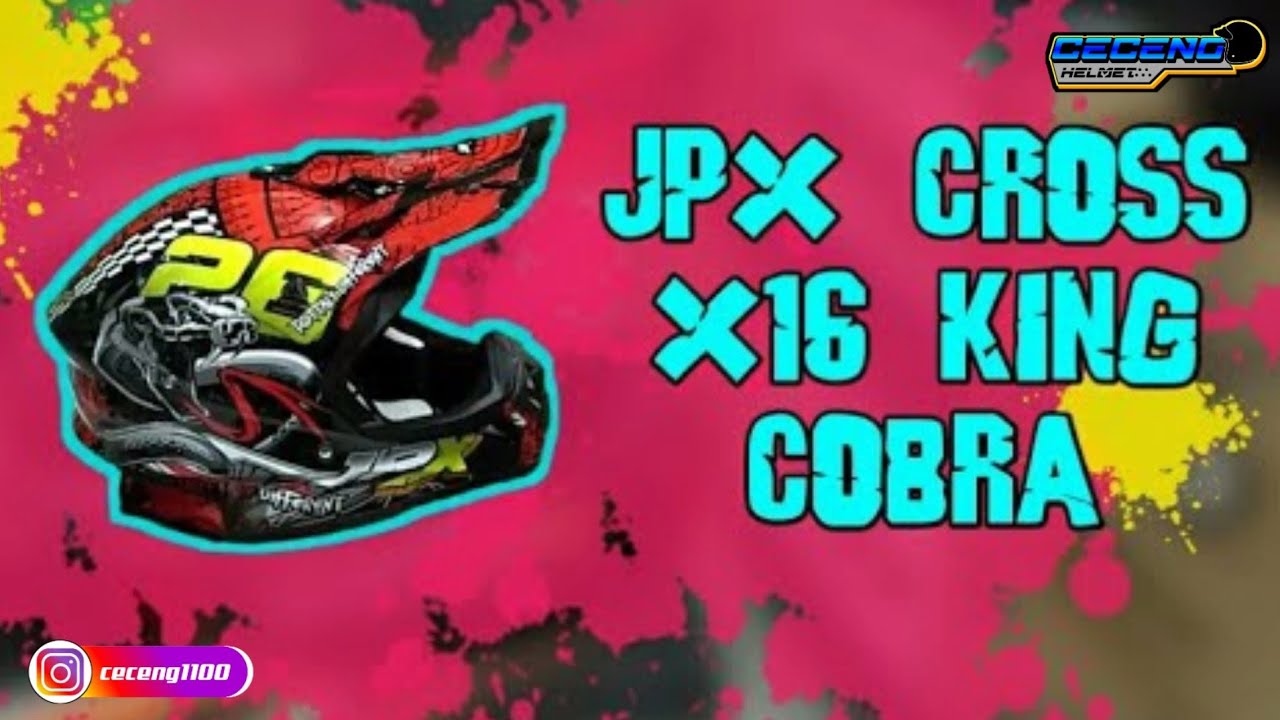 HELM JPX CROSS X16 KING COBRA  #unboxingjpxcrossb