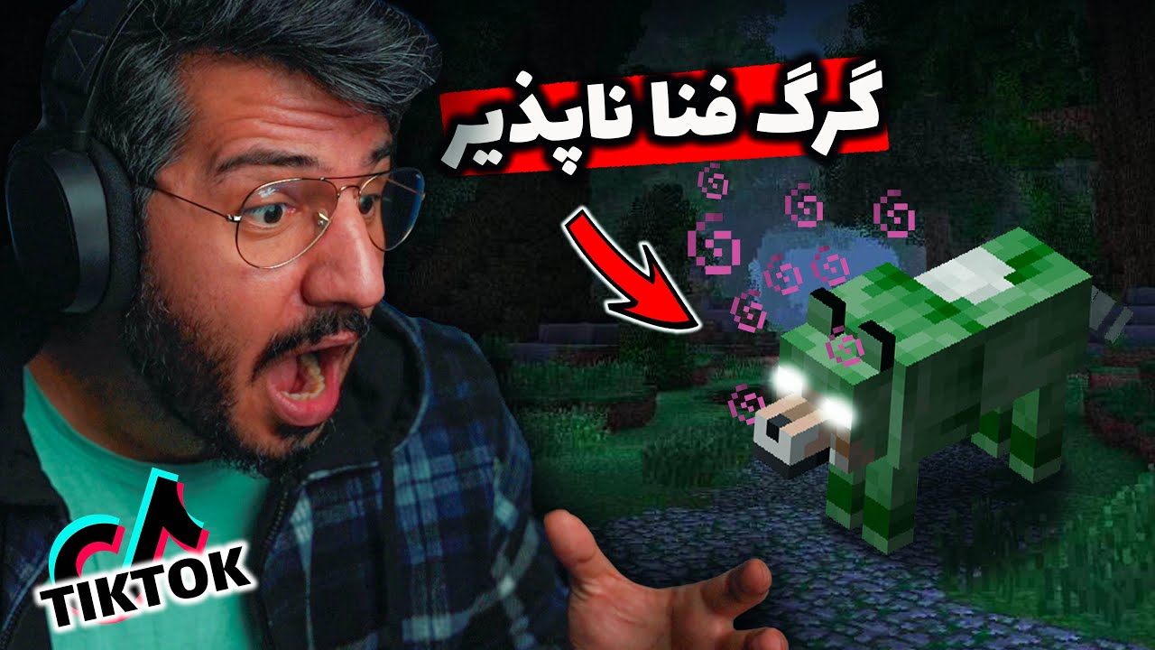 TIKTOK EP12 😱🐺😰 , !!گرگ فنا ناپذیر  , MINECRAFT JAVA EDITION & BEDROCK