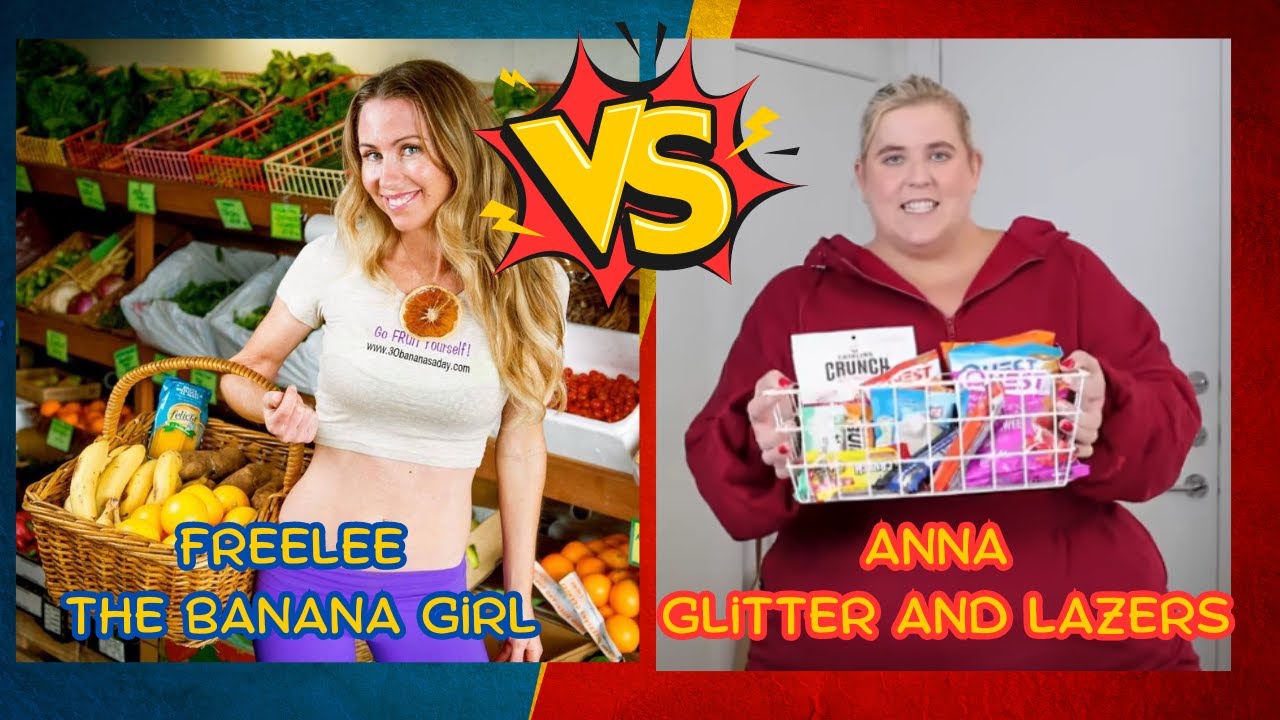 Freelee the Banana Girl vs Glitter and Lazers, Fight! (retro react)