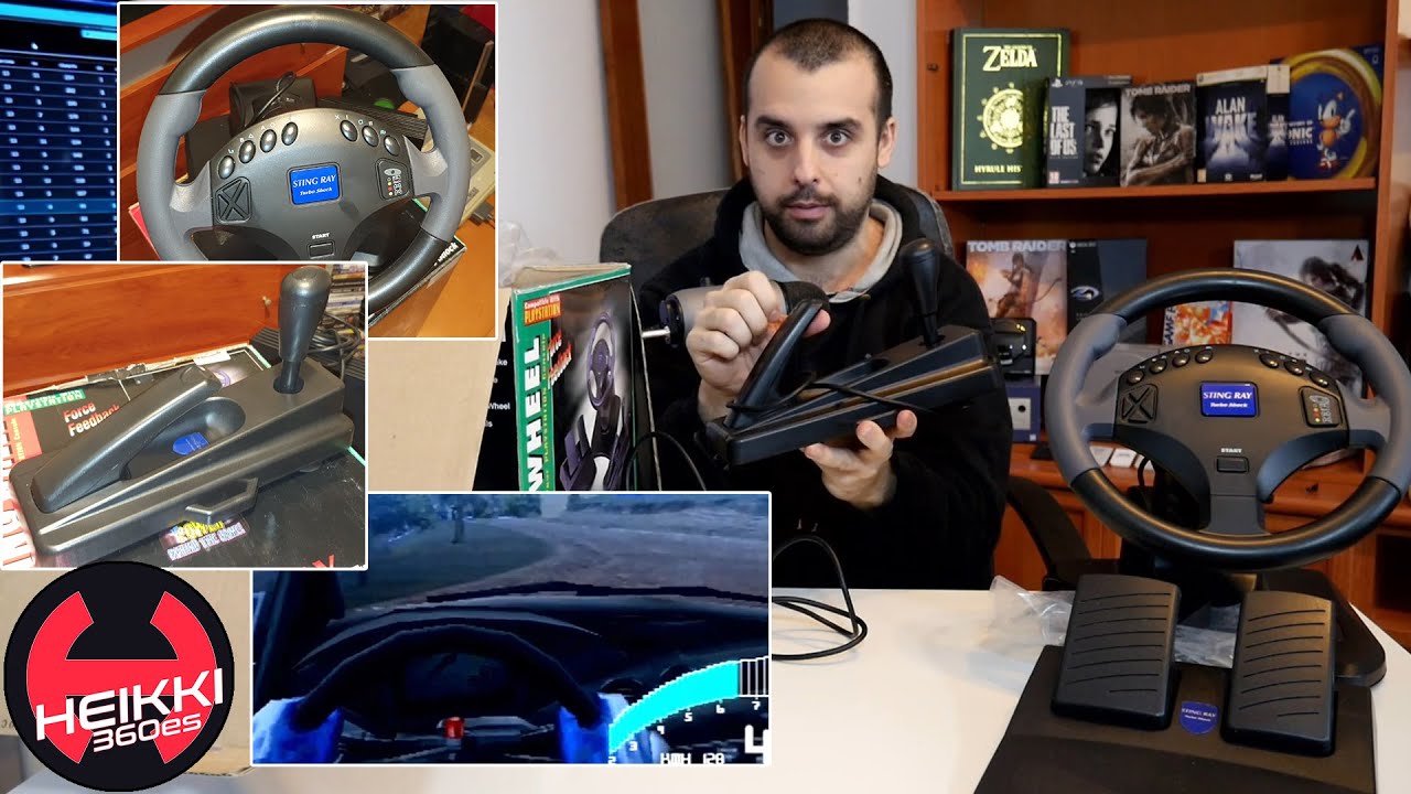 Las interesantes y chapuceras ideas de este volante para PlayStation: Pelican Sting Ray Turbo Shock